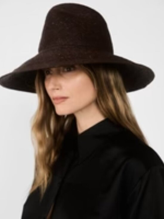 Janessa Leone Accessories - Janessa Leone Colette Straw Hat, Chocolate ,Size Large, NWT
